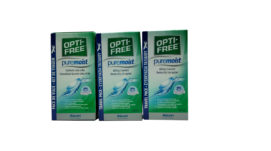 Pack 3x2 líquidos mantenimiento lentillas Alcon OptiFree Pure Moist