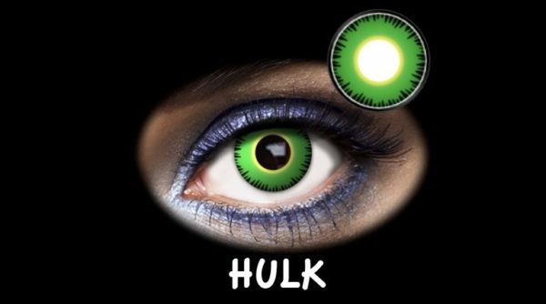 Lentillas Hulk verdes disfraz desechables lentes de contacto fantasía halloween