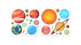 Stickers planetas sistema solar